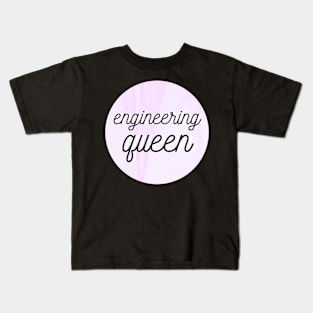 engineering queen purple Kids T-Shirt